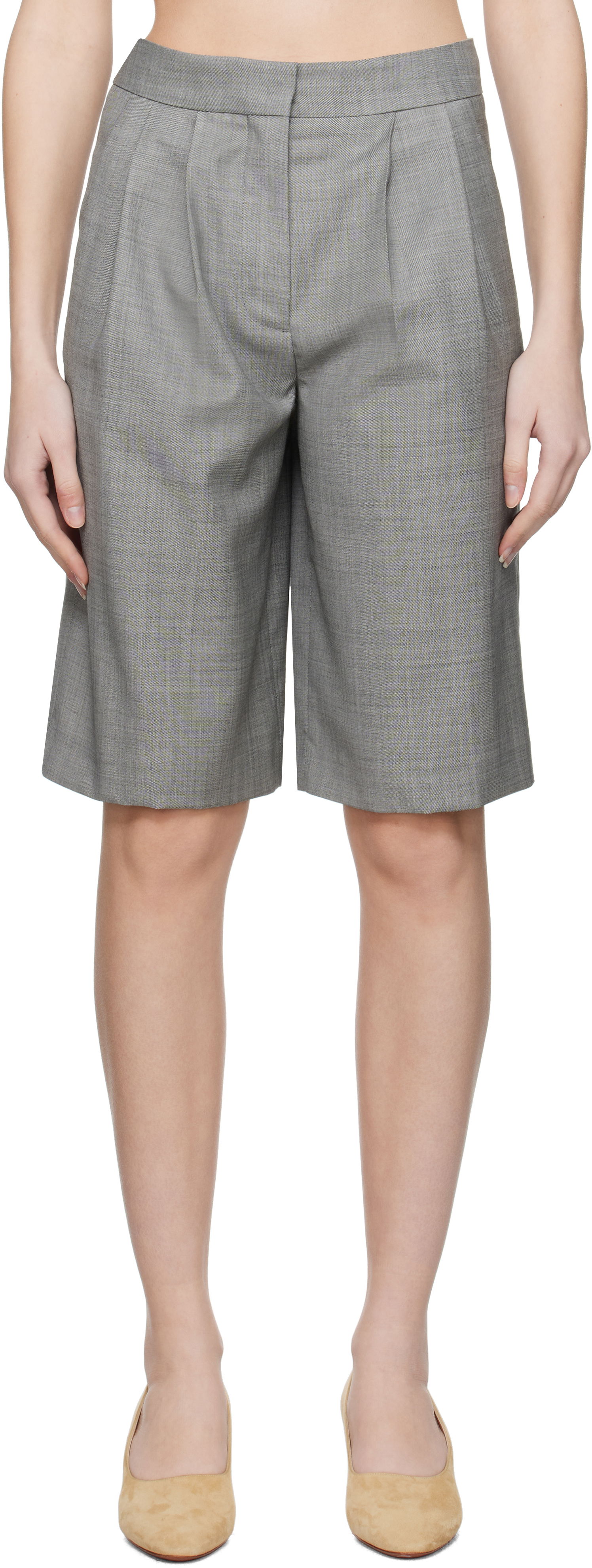 Къси панталони Loulou de Saison Loulou de Saison Soan Shorts Сиво | SOAN, 0