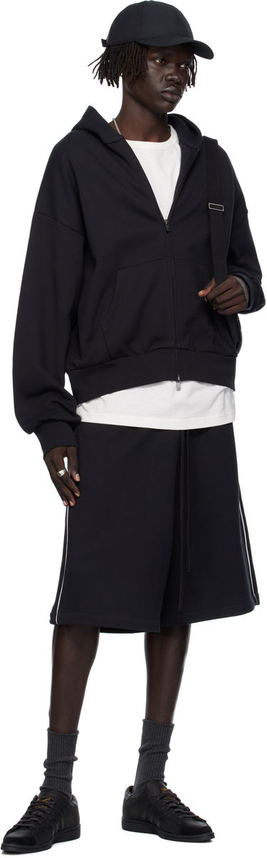 Суитчър Fear of God Fear of God ESSENTIALS Classic Fit Fleece Zip-Up Hoodie Черно | 192SP254780F, 3