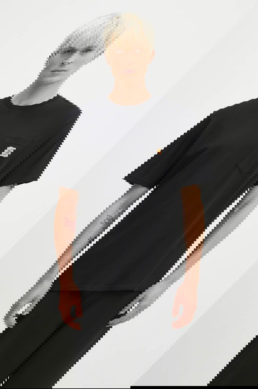 Тениска Carhartt WIP Pocket T-Shirt Черно | I030434.BLACK, 0