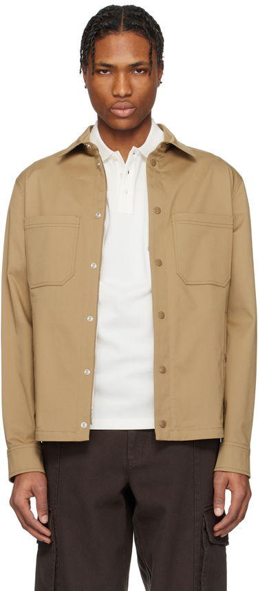 Риза Moncler Moncler Cotton Gabardine Overshirt Бежово | K10912F0002257448, 0