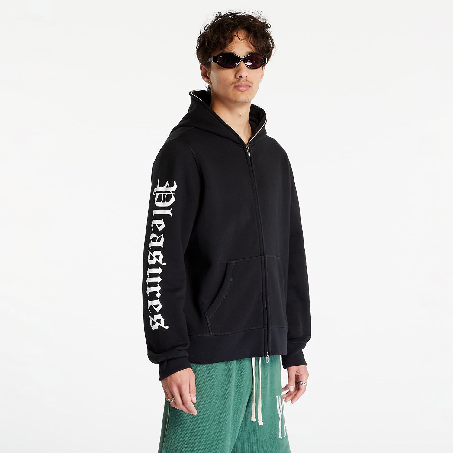 Суитчър Pleasures Meditation Zip Hoodie Черно | P23SU046 BLACK, 0