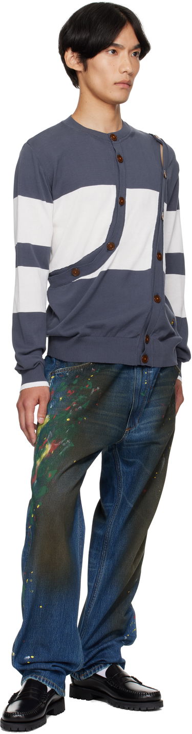 Пуловер Vivienne Westwood Vivienne Westwood Ollie Striped Cardigan Тъмно синьо | 2701002H-Y003F-, 3