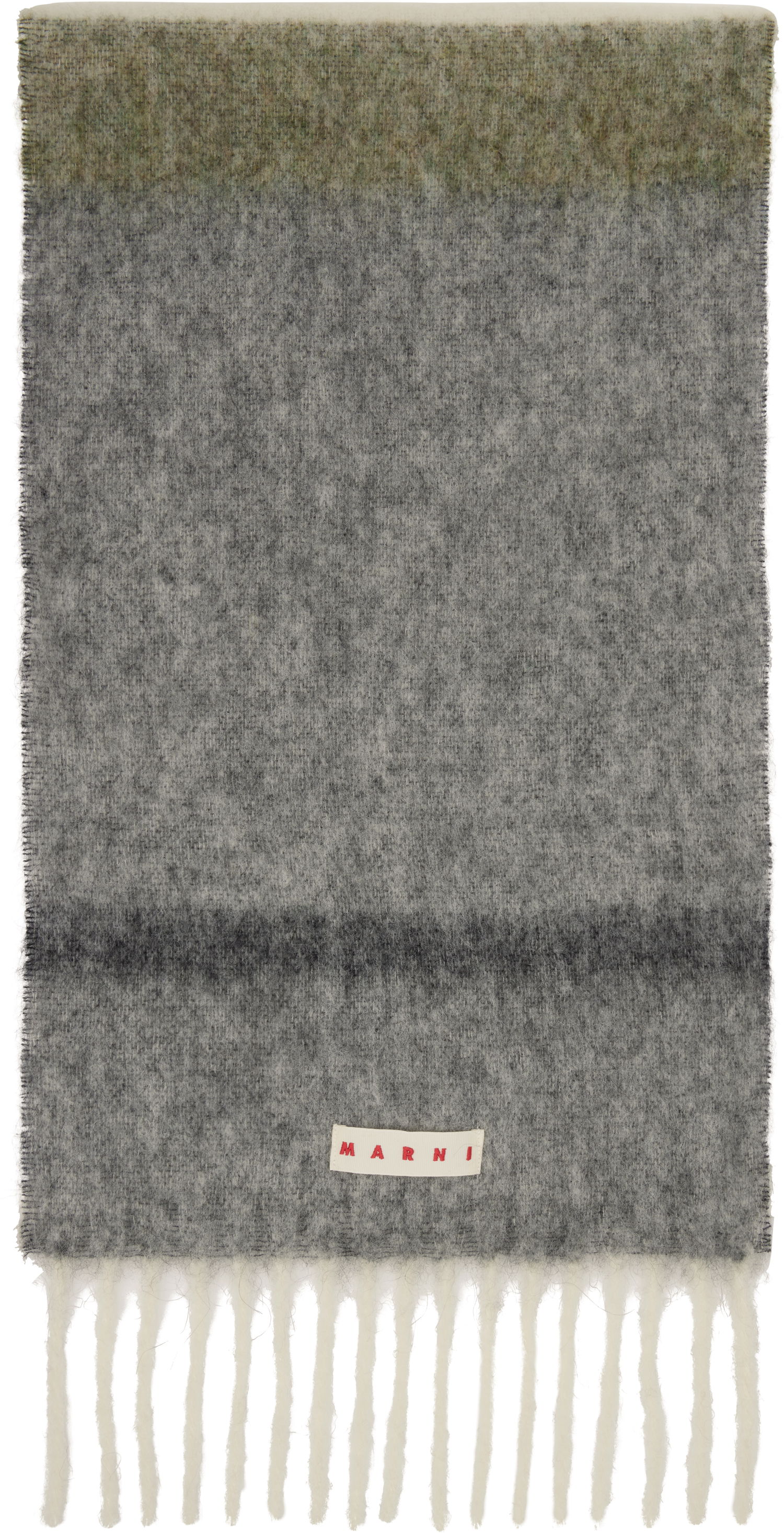 Шал Marni Alpaca Striped Fringe Scarf Многоцветен | SCMC0139Y0 UAW053, 0