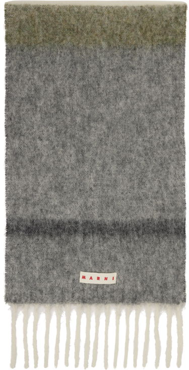 Шал Marni Alpaca Striped Fringe Scarf Многоцветен | SCMC0139Y0 UAW053, 0