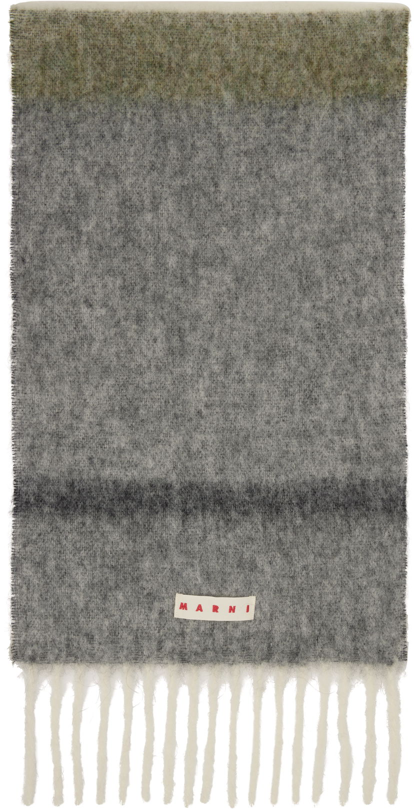 Шал Marni Alpaca Striped Fringe Scarf Многоцветен | SCMC0139Y0 UAW053