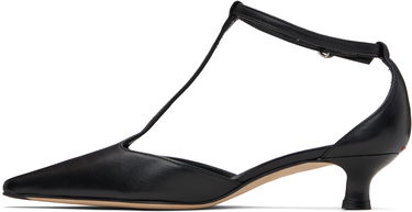 Грижа за обувките Aeyde Aeyde Liz T-Bar Kitten Heels Черно | A11-PU0596001001-225, 2