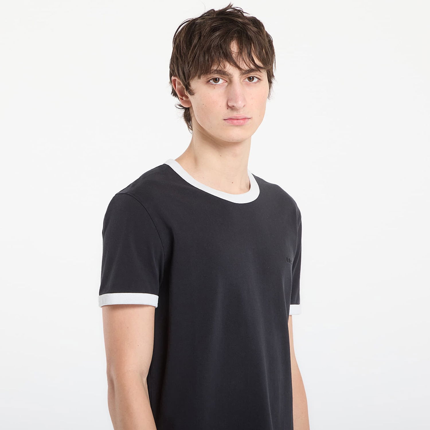 Тениска A.P.C. A.P.C. Short-Sleeved Contrast T-Shirt XL Черно | COHBQ-H26529 LZZ, 1