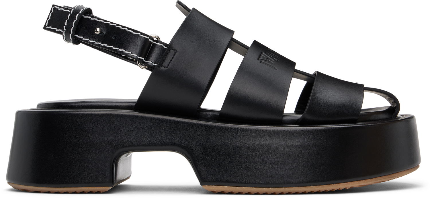 Кецове и обувки JW Anderson JW Anderson Stripe Platform Sandals Черно | SN0098-LA0323, 0