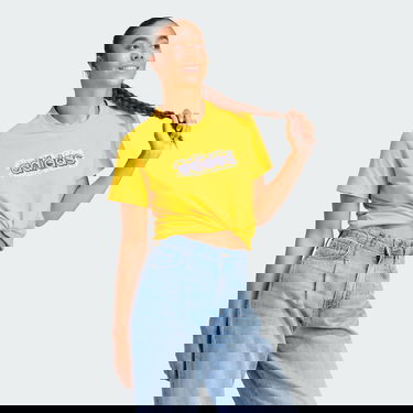 Тениска adidas Performance Doodle Graphic T-Shirt Жълто | IJ7328, 4