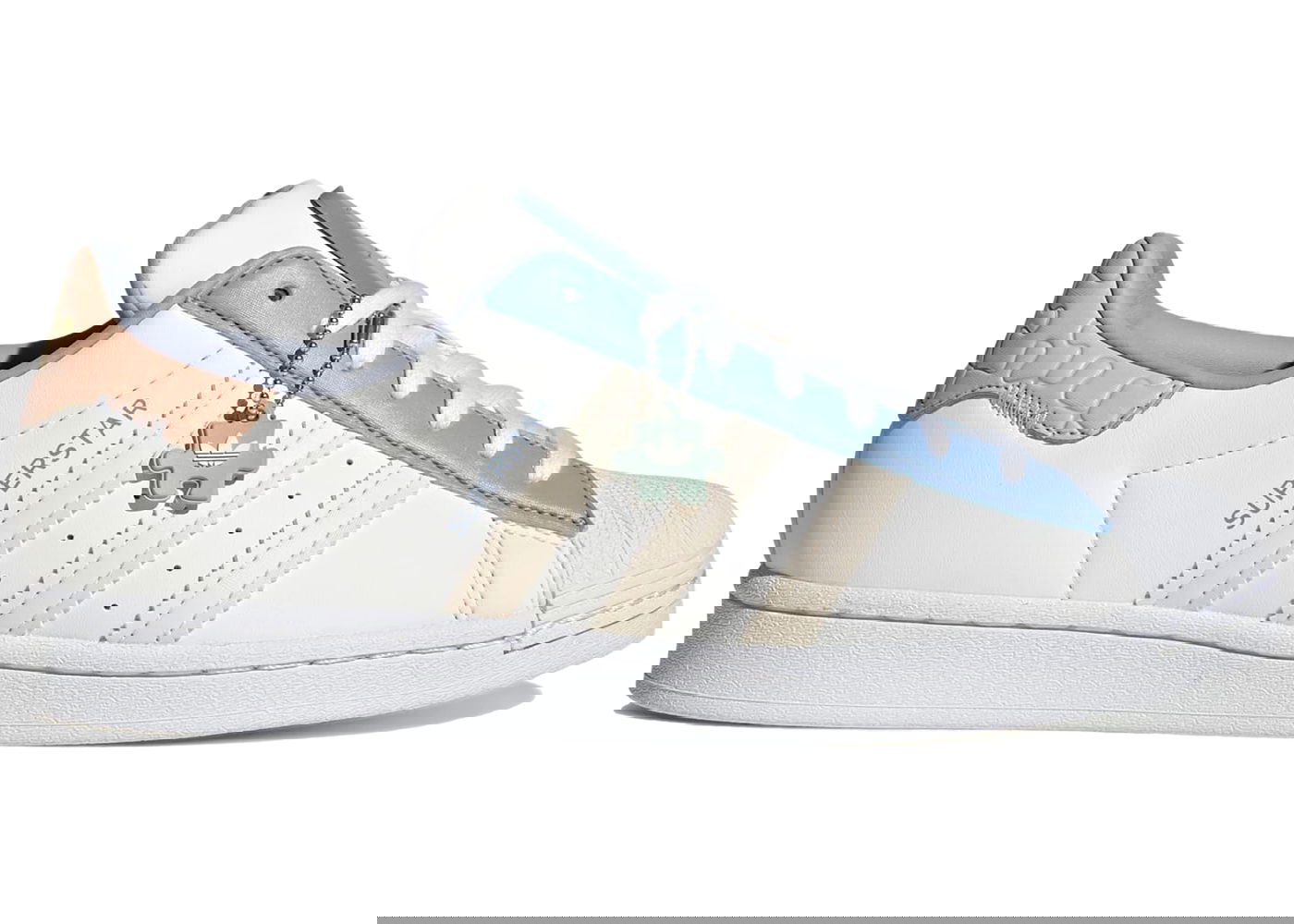 Кецове и обувки adidas Originals adidas Superstar Puzzle Off White Ecru Tint Бяло | GZ3413, 0