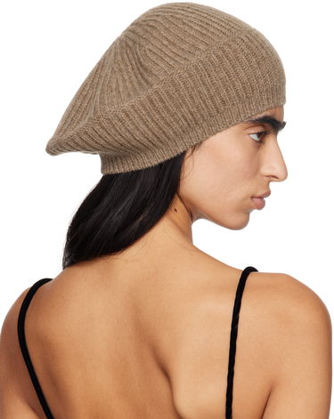 Барета GANNI GANNI Wool Rib Knit Beret Кафяво | A6236, 2