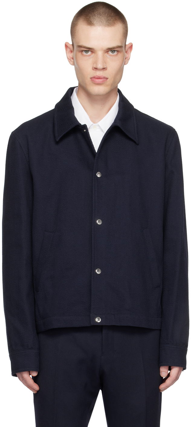 Яке AMI Press-Stud Jacket Тъмно синьо | HJK206.CO0011, 0