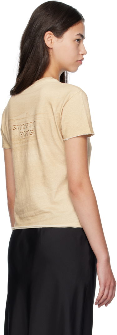 Тениска Acne Studios Acne Studios Logo Print T-Shirt Бежово | AL0472-, 2