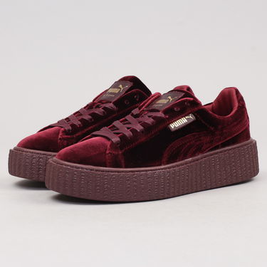 Кецове и обувки Puma FENTY / Creeper Velvet royalpurple - purple - royalpurple Бургунди | 364466 02, 0