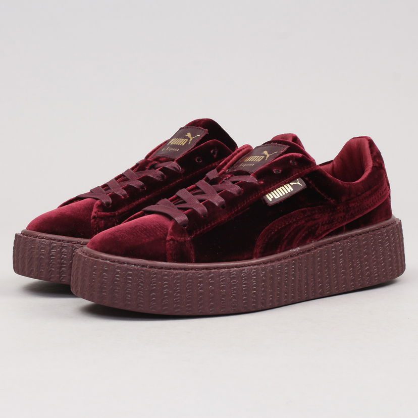 Кецове и обувки Puma FENTY / Creeper Velvet royalpurple - purple - royalpurple Бургунди | 364466 02