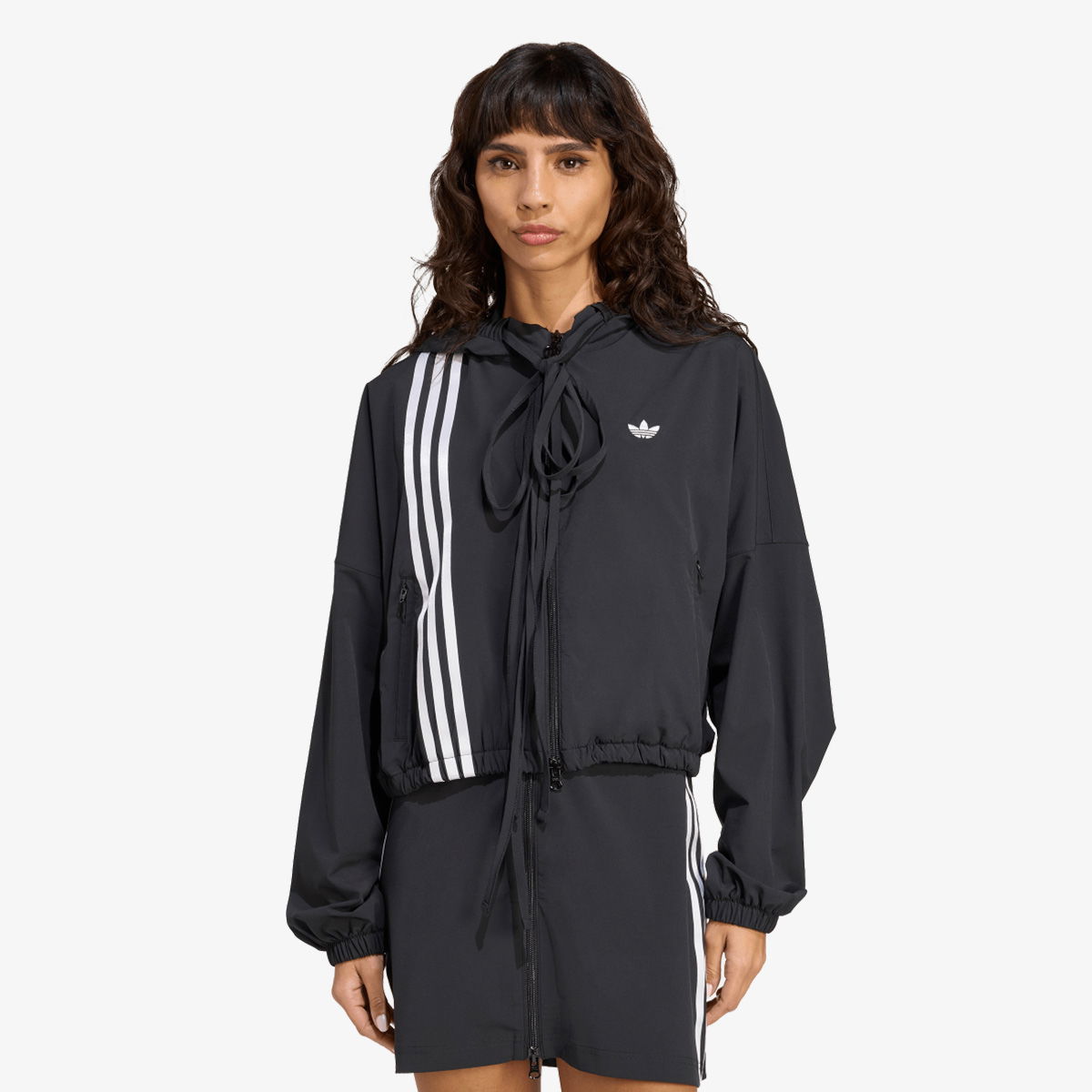 Суитчър adidas Originals Ribbon Tie Cropped Track Top Черно | JX2698, 0