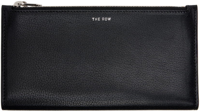 Портфейл The Row Leather Zipped Wallet Черно | W1485-L39