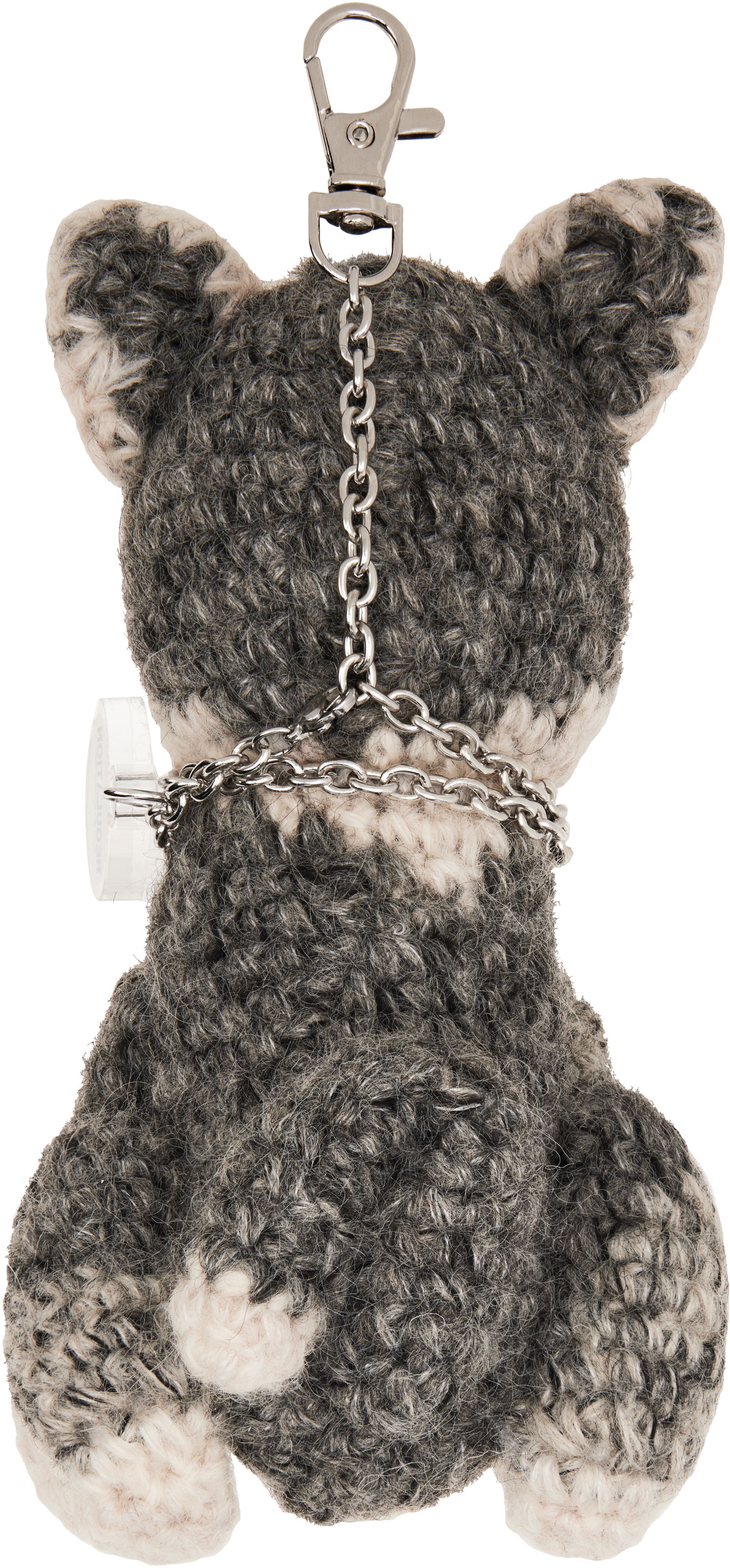 Ключодържатели Yohji Yamamoto Yohji Yamamoto Combination Knit Dog Keychain Сиво | FM-K59-902, 1
