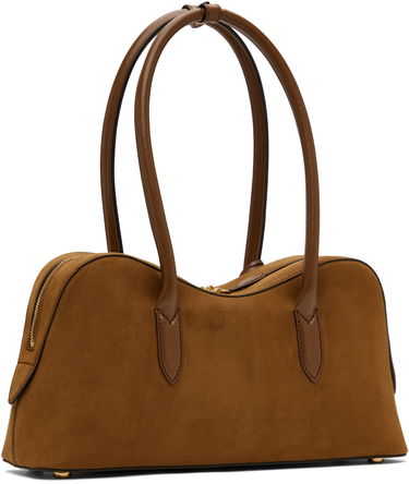 Дамска чанта Stella McCartney Stella McCartney Ryder Suede Shoulder Bag Кафяво | 7B0138WP0554, 2