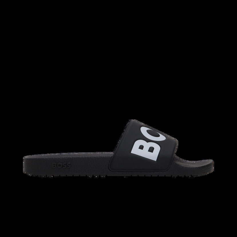 Кецове и обувки BOSS Large Logo Detail Pool Slides Черно | 50536835