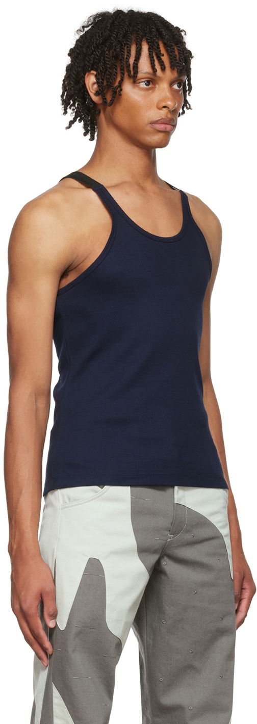 Потник Dion Lee Dion Lee Exclusive Tank Top Тъмно синьо | BLACK RIB, 1