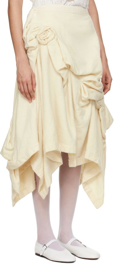 Пола Comme des Garçons Comme Des Garcons Wool Midi Skirt Бежово | TN-S013-051, 1