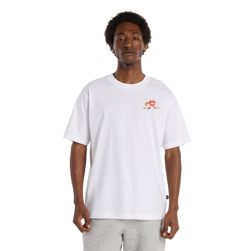 Тениска New Balance Spectator Graphic T-Shirt Бяло | MT53931-WT