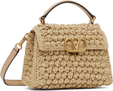 Дамска чанта Valentino Valentino Garavani VSling Mini Crochet Raffia Bag Бежово | 6W2B0G97USZ, 1