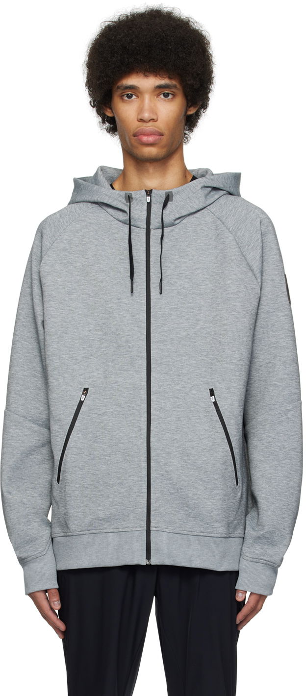 Gray Zipped Hoodie