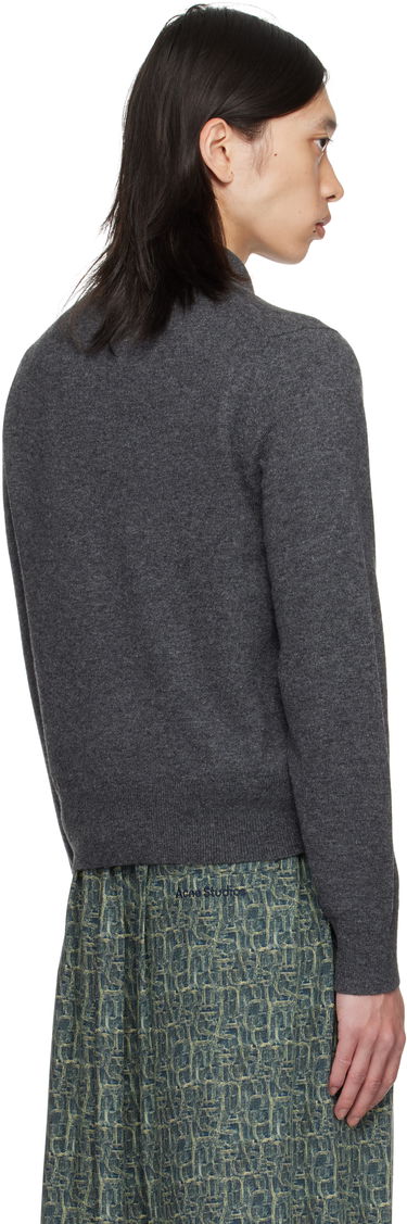 Пуловер Acne Studios Acne Studios Yak Wool Polo Sweater Сиво | B60380-, 2