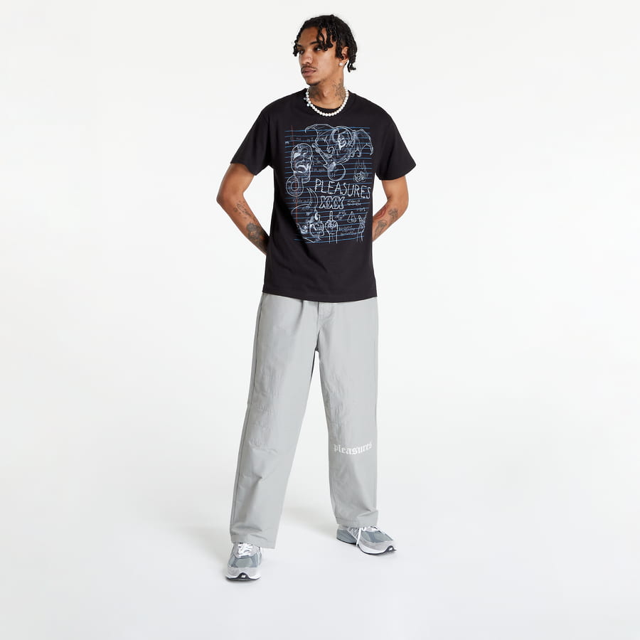 Тениска Pleasures Homework T-Shirt Черно | P22SU042 Black, 1