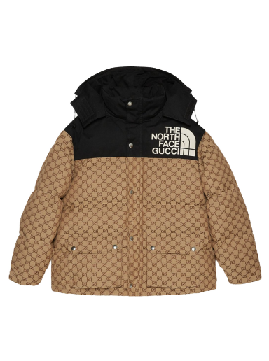 Яке Gucci The North Face x GG Padded Jacket Бежово | 670909 Z8APZ 2184