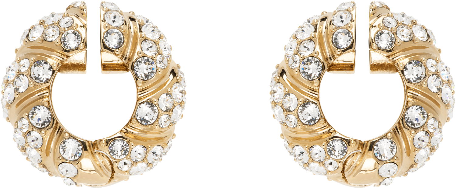 Обеци Valentino Valentino Garavani Small Crystal Magnetic Clip-on Earrings Металик | 6W0J0AA4YCW, 0