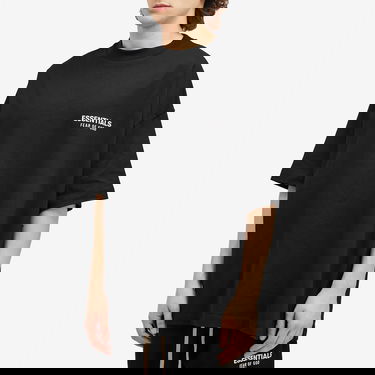 Тениска Fear of God ESSENTIALS Core Logo Jersey T-Shirt Черно | 125HO244360F, 2