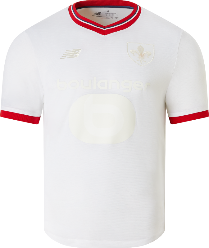 Фланелка New Balance Lille LOSC Anniversaire Youth Jersey Бяло | jt230342-fou, 0