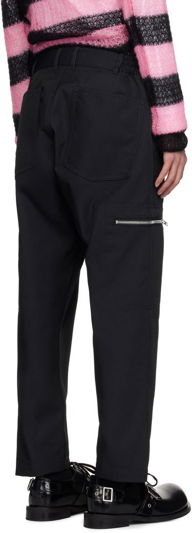Карго панталони Comme des Garçons Homme Deux Irregular Pin Head Trousers Черно | DO-P024-051, 2