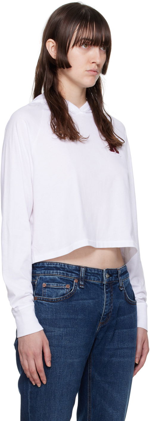 Суитчър rag & bone Rag & Bone Cropped Hoodie Бяло | WCC22FT011YT11, 1