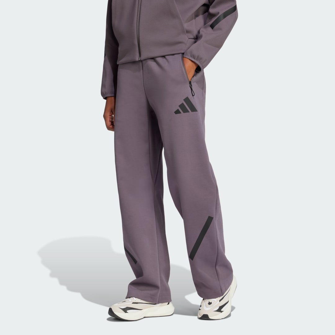 Спортни панталони adidas Performance Z.N.E. Barrel Pants Лилаво | JC5411, 0