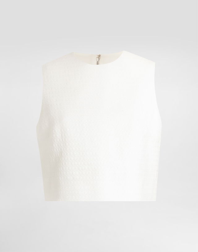 Dolce & Gabbana Stretch Mat Crop Top