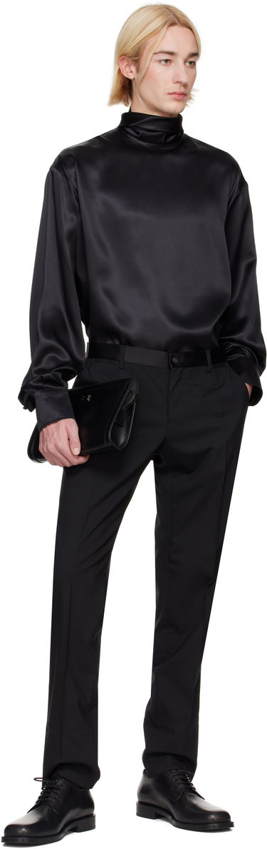 Портфейл Dolce & Gabbana Calfskin Wristlet Pouch Черно | BM2330AV956, 3