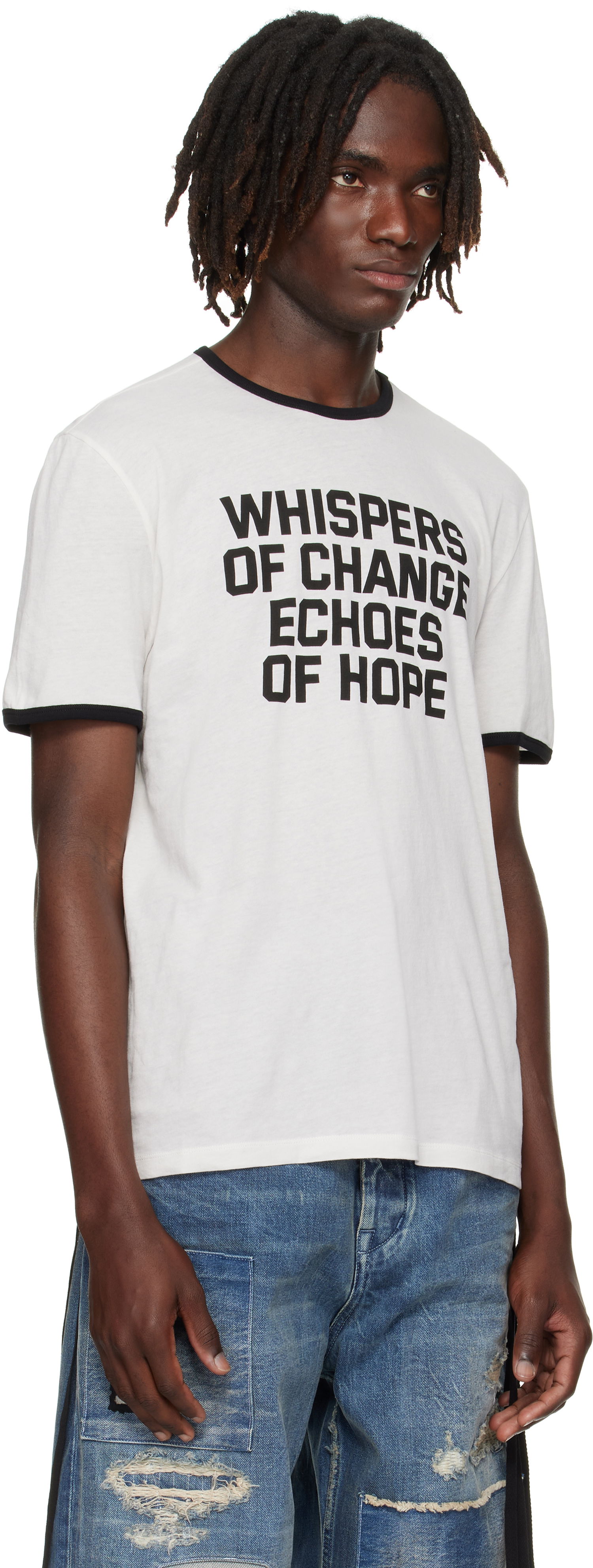 Тениска Ann Demeulemeester Ann Demeulemeester Save the Children Edition Aimar Standard T-Shirt Бяло | B0012876-FA206-003, 1