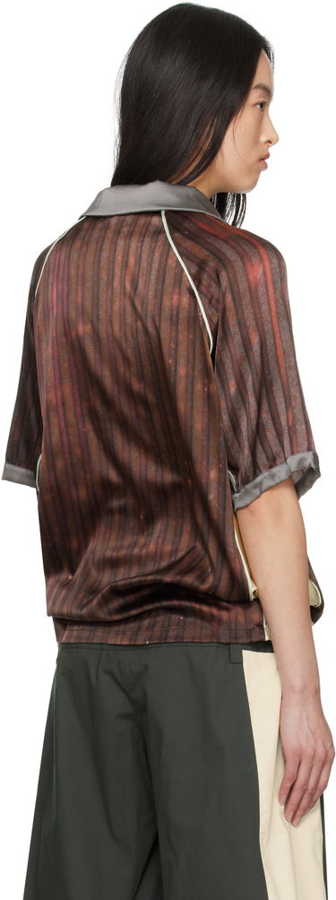 Фланелка Serapis Serapis Aub Stripes Polo Кафяво | SS25_FT_1S, 2