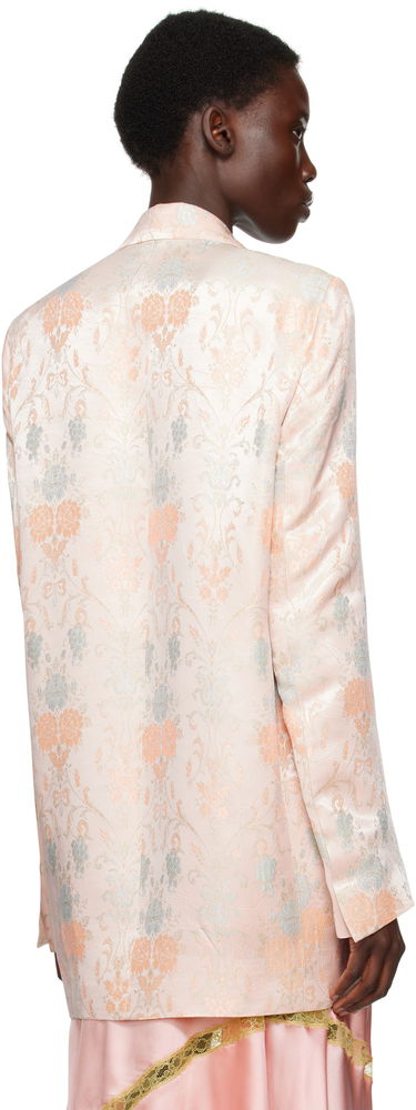Палта Dries Van Noten Dries Van Noten Floral Jacquard Double-Breasted Blazer Розово | 251-010409-1540, 2