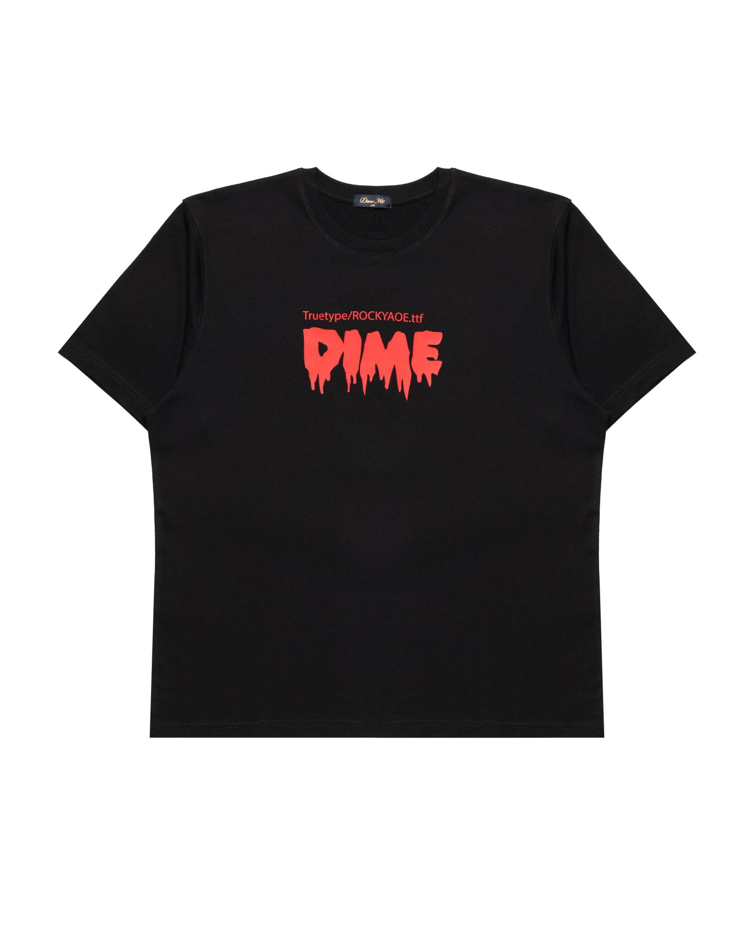 Тениска Dime Trill Dripping Font Graphic T-Shirt Черно | DIMEHO2564BLK, 0