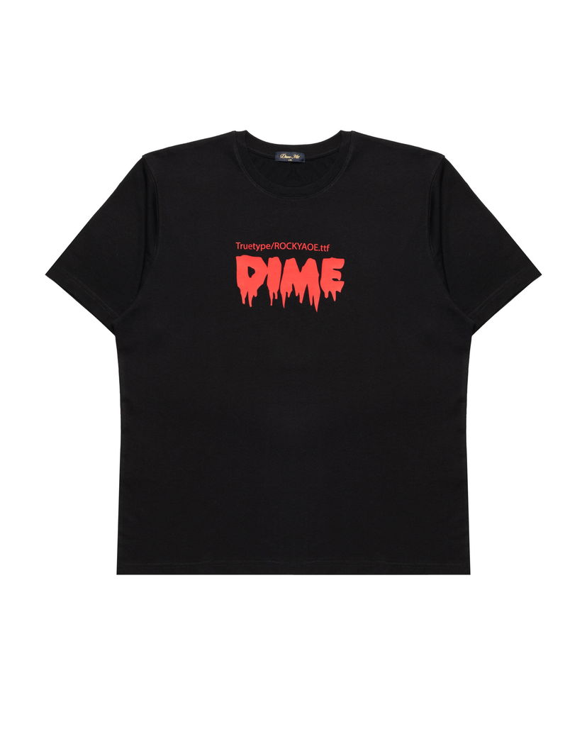 Тениска Dime Trill Dripping Font Graphic T-Shirt Черно | DIMEHO2564BLK