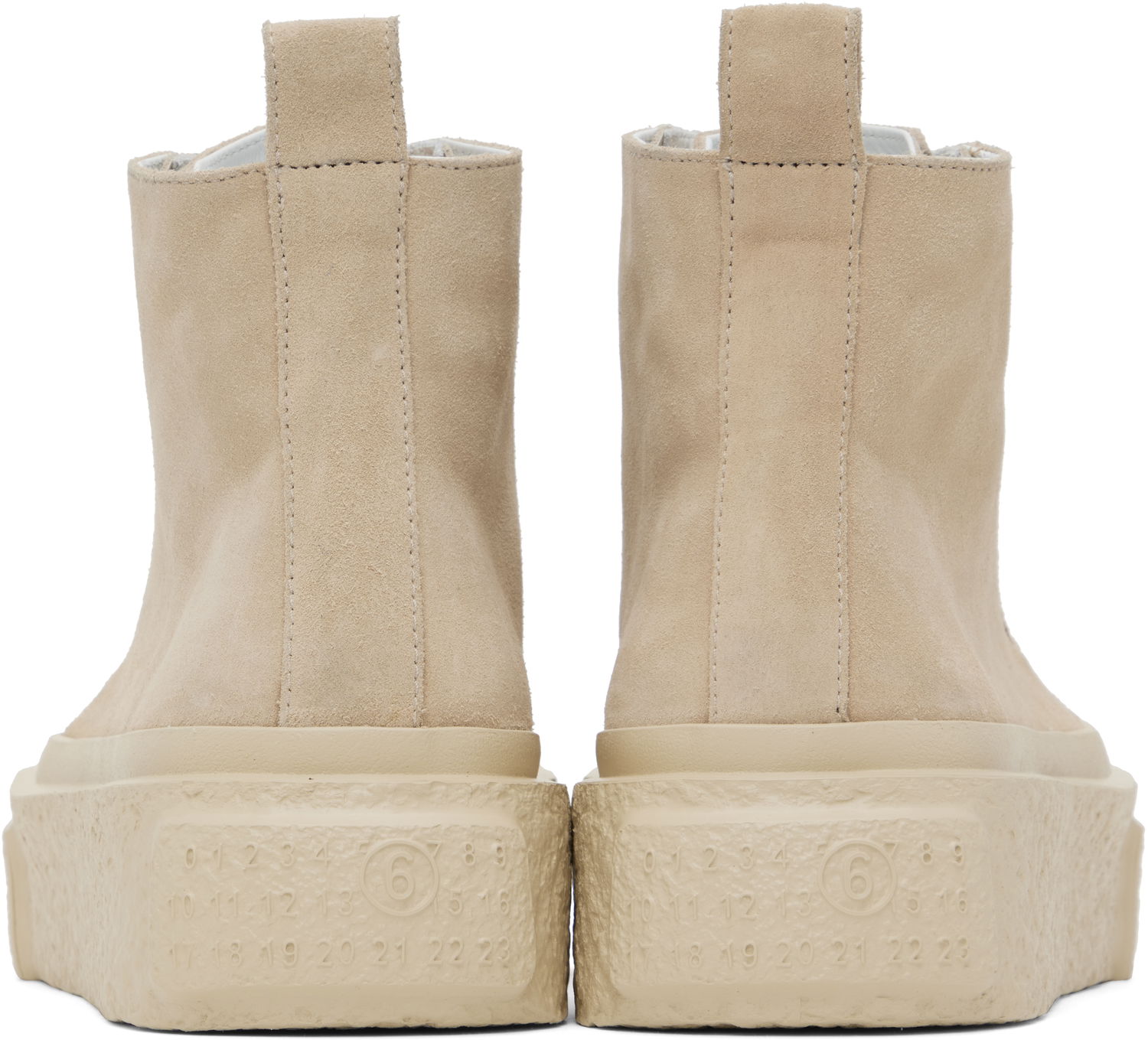 Кецове и обувки Maison Margiela MM6 Maison Margiela Suede High-Top Бежово | SH1WS0014 P5246, 1