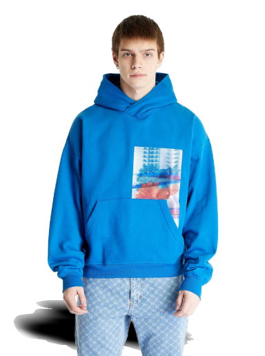 Суитчър CALVIN KLEIN Motion Floral Graphic Hoodie Синьо | J30J323156 C3B