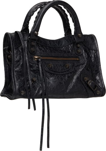Дамска чанта Balenciaga Mini City Bag Черно | 806395 2ABEK, 1