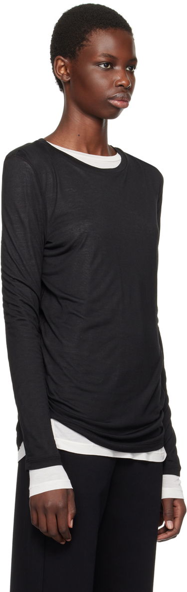 Риза Max Mara Lupino Two-Pack Long Sleeve T-Shirts Черно | 2429936011600, 1