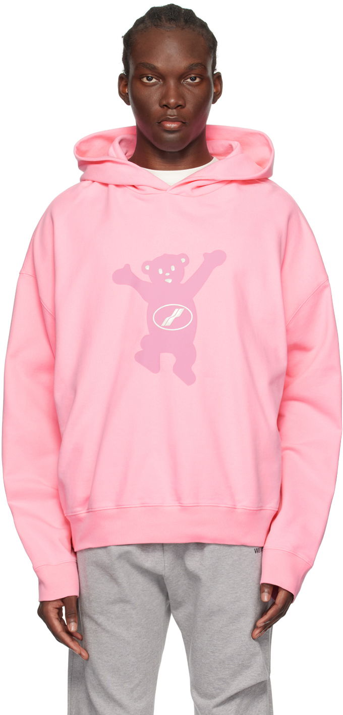 Суитчър We11done Teddy Graphic Print Hoodie Розово | WD-TH3-22-727-U-PK, 0